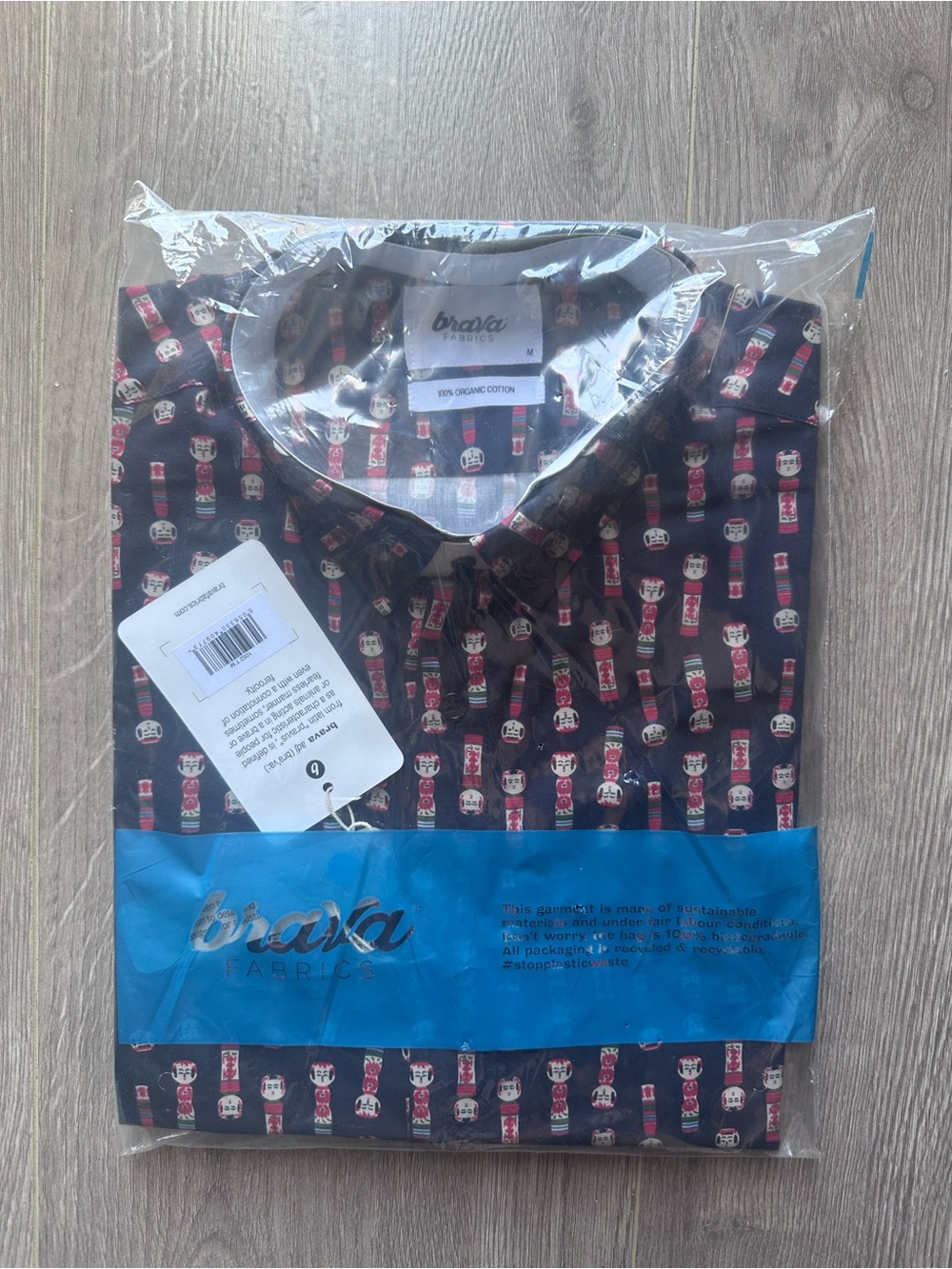 Brava Fabrics shirt men’s M NWT New rare limited edition Japanese Kokeshi Dolls